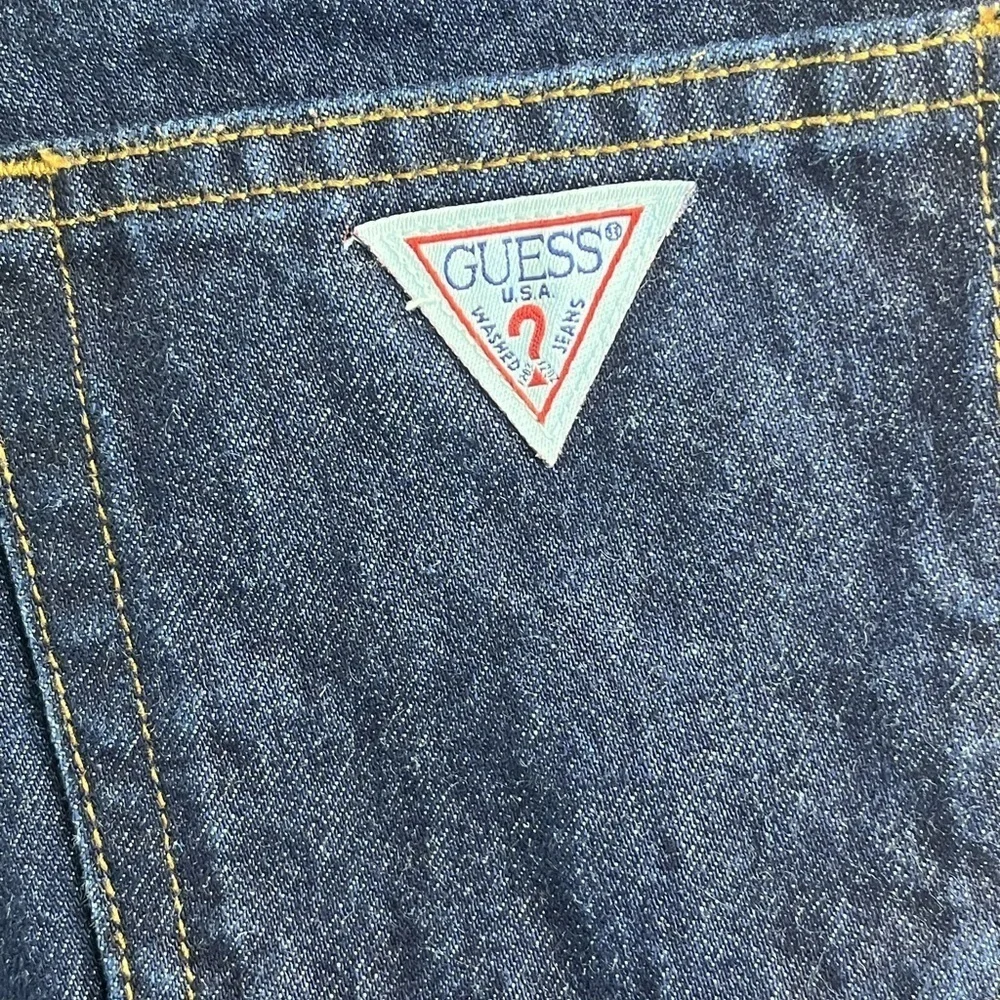 Guess straight leg jeans 100% cotton dark wash - Picture 5 of 10